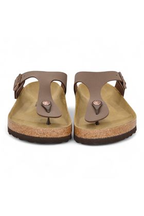 Ciabatta Birkenstock Gizeh colore mocca. BIRKENSTOCK- | GIZEH MOCCA BIRKIBUC-MOCCA